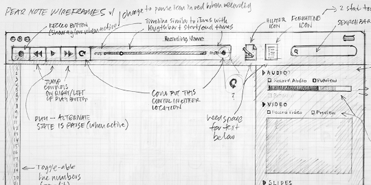 Pear Note 2.0 Sketch Wireframe v1